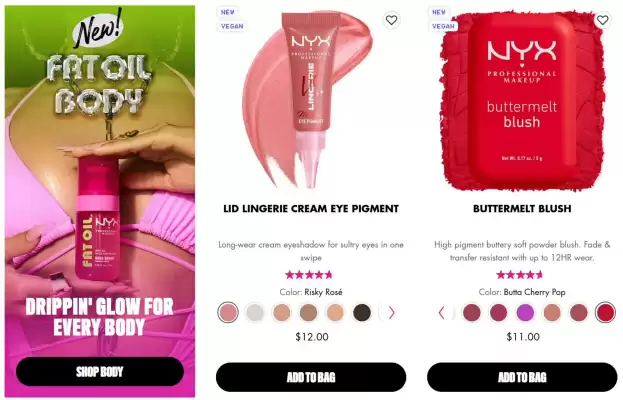 NYX (valid până la 18-06)