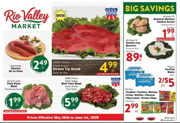 Rio Valley Market (valid until 1-06)