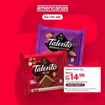 Lojas Americanas (válido até 31-05)