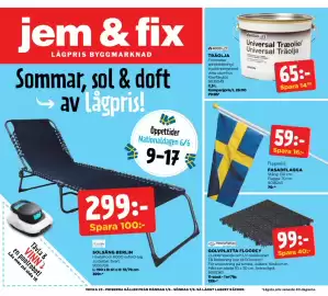Jem&Fix reklamblad vecka 23 Sida 1