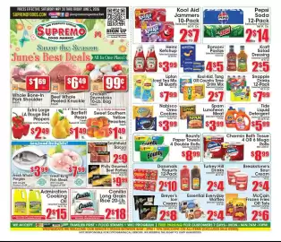 Supremo Foods Inc weekly ad week 22 Page 1