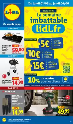 Lidl | Les Exclu Web de la semaine (valable jusqu'au 4-06)