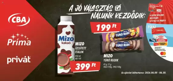 CBA akciós újság Oldal 1