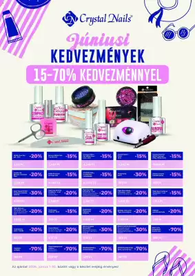 Crystal Nails akciós újság (érvényes eddig: 30-06)