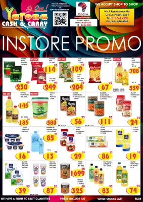 Yarona Cash And Carry (valid until 6-06)