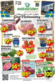 Matvärlden Tensta reklamblad vecka 23 Sida 1
