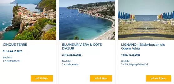 Springer Reisen Katalog Seite 1