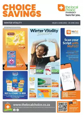 The Local Choice Pharmacy catalogue (valid until 30-06)