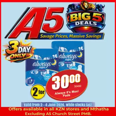 A5 Cash & Carry (valid until 4-06)
