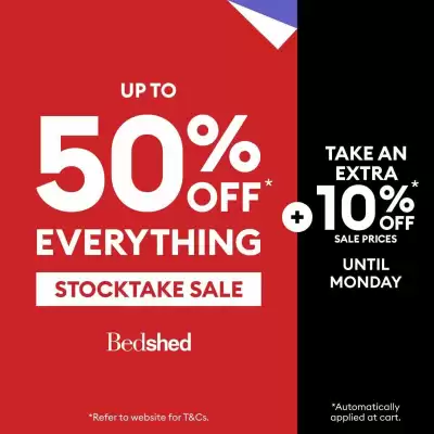 Bedshed (valid until 30-06)
