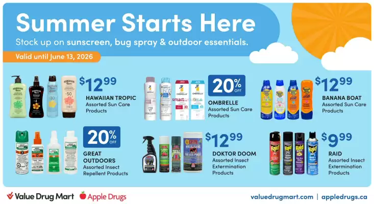Value Drug Mart (valid until 13-06)