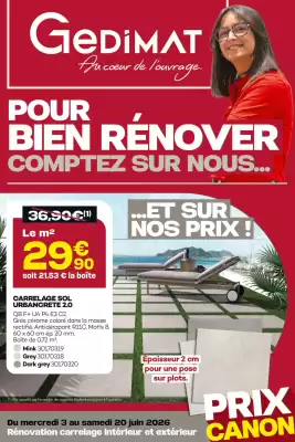 Gedimat (valable jusqu'au 20-06)