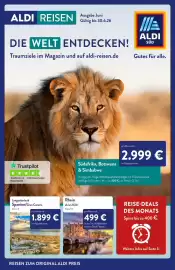 Aldi Süd Reisen Prospekt Seite 1