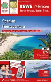 REWE Reisen Prospekt Seite 1