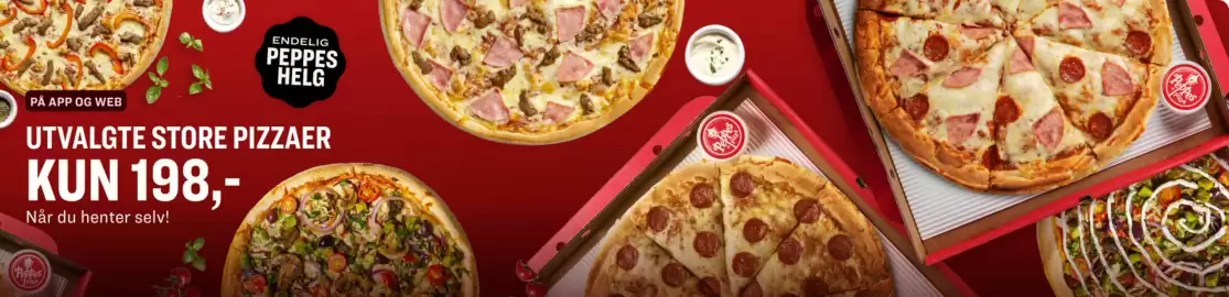 Peppes Pizza kundeavis Side 1