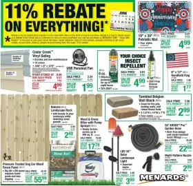 Menards weekly ad Page 1