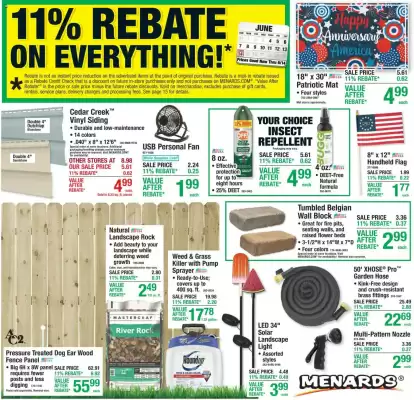 Menards weekly ad
