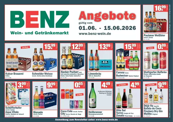 Benz Getränke (gültig bis 15-06)