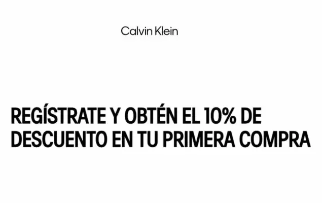 Calvin Klein (válido hasta 30-06)
