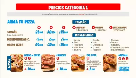 Catálogo Domino's Pizza Página 2