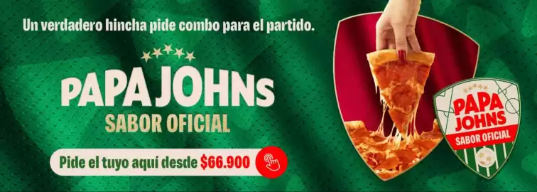 Catálogo Papa John's Página 1