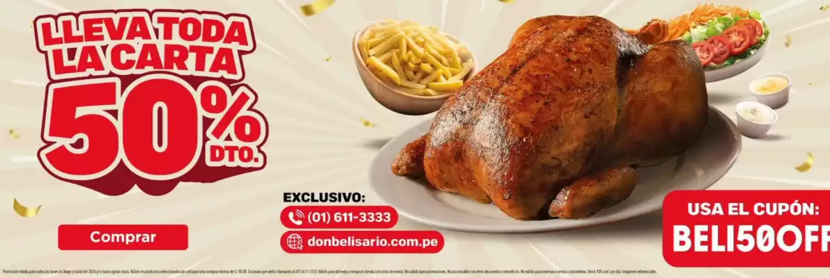 Don Belisario (válido hasta 30-06)