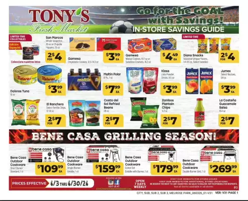 Tony’s Fresh Market (valid until 30-06)