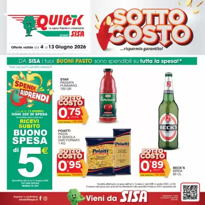 Quick Sisa (valido fino al 13-06)