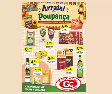 Folheto GidaCarnes Supermercados (válido até 16-06)