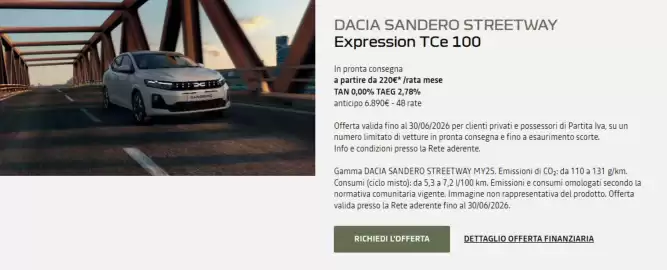 Volantino Dacia Pagina 1