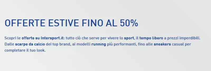 Volantino Intersport Pagina 1