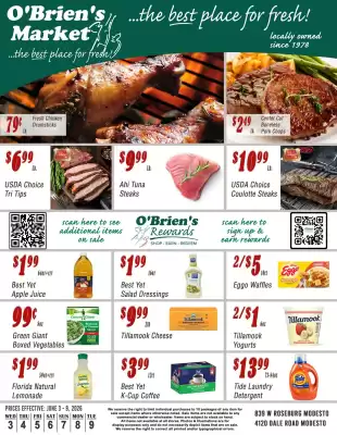 O'briens Market weekly ad (valid until 9-06)
