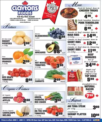 Claytons Heritage Market flyer (valid until 11-06)