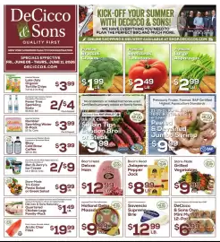 DeCicco & Sons weekly ad week 23 Page 1