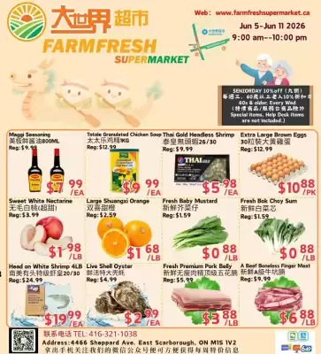 Farm Fresh Supermarket flyer (valid until 11-06)