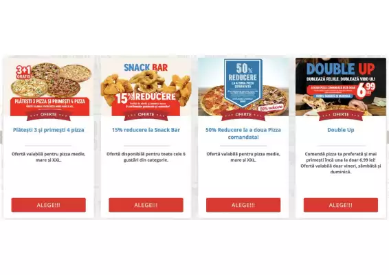 Domino's Pizza (valid până la 9-06)