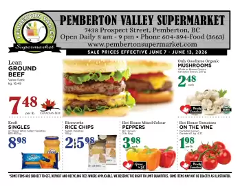 Pemberton Valley Supermarket flyer week 24 Page 1