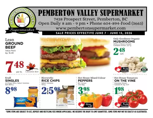 Pemberton Valley (valid until 13-06)