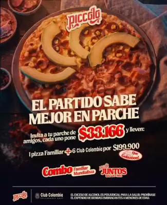 Pizzas Piccolo (válido hasta 31-07)