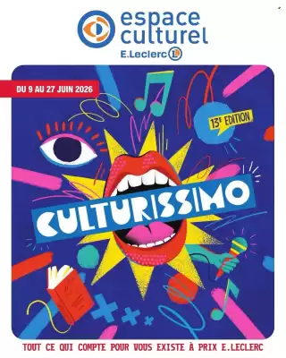 E.Leclerc Espace Culturel (valable jusqu'au 27-06)