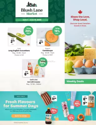 Blush Lane Organics flyer (valid until 13-06)