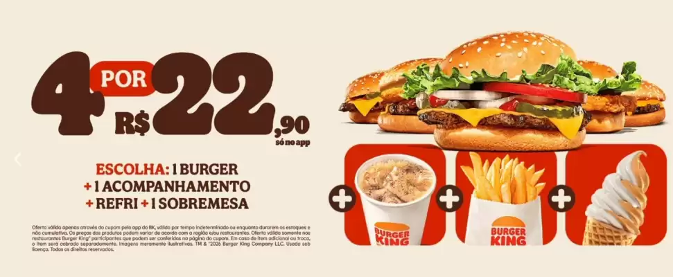 Catálogo Burger King (válido até 8-07)