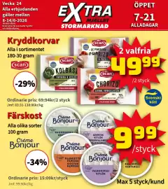Extra Mjällby Stormarknad reklamblad vecka 24 Sida 9
