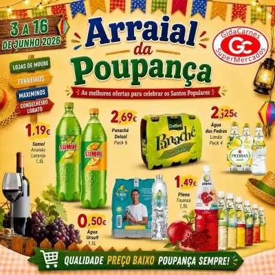 Folheto GidaCarnes Supermercados (válido até 16-06)