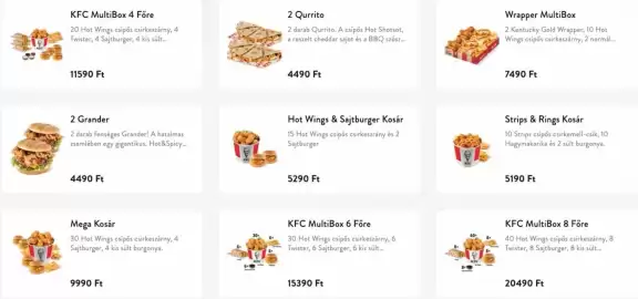 KFC akciós újság Oldal 1
