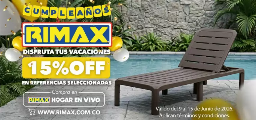 Rimax (válido hasta 15-06)