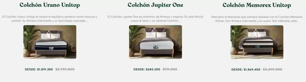 Catálogo Colchones Dormiluna Página 1