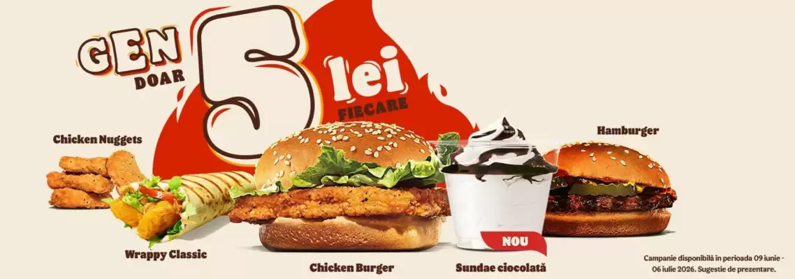 Burger King (valid până la 6-07)