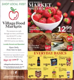 Village Food Markets flyer week 24 Page 1