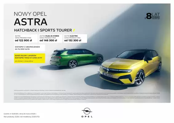 Opel | Astra (ważność do 30-04)